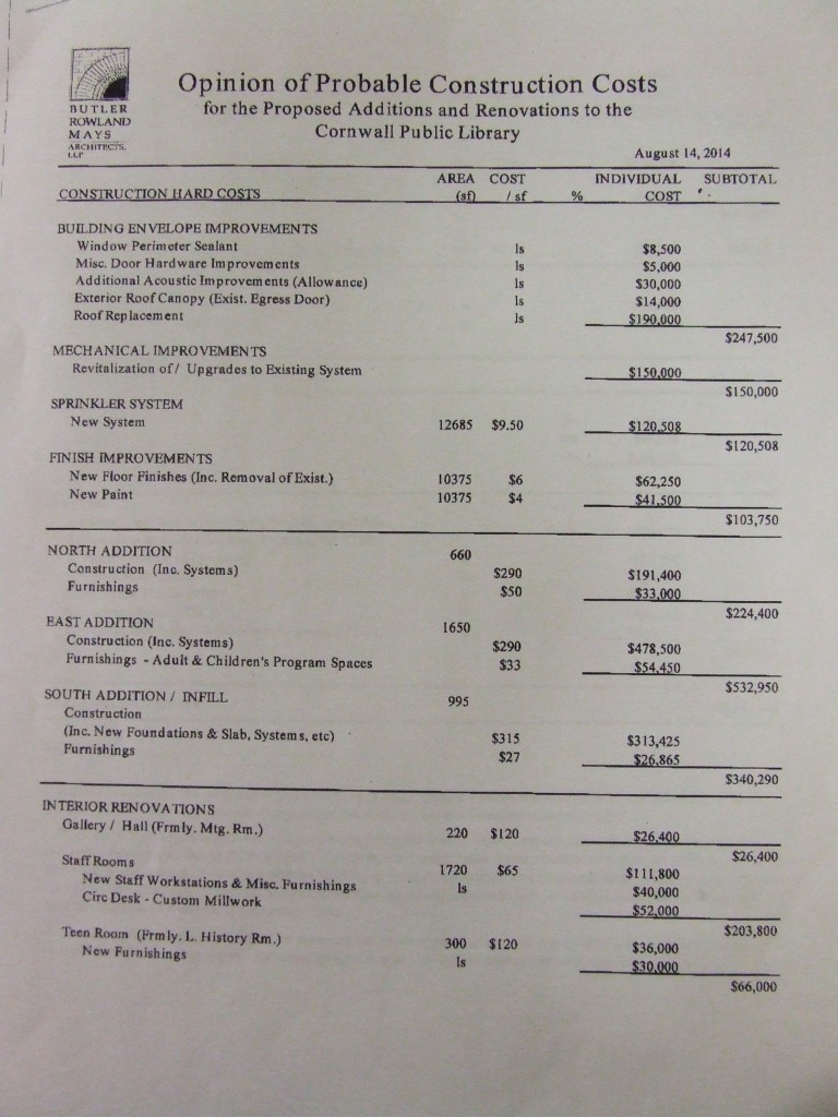 construction costs page 1